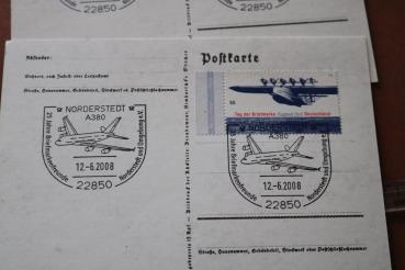 zwei Postkarten Nachdruck neuzeitlich 2008 abgestempelt mit Sonderstempel in Norderstedt